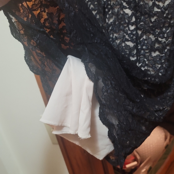 Trixxi Black Lace Dress with Nude Slip attached - Picture 2 of 10